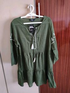 Max Olive tunic dress By Kalki Koechlin