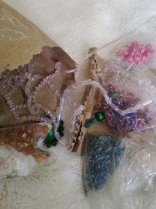 Assorted Beaded Jewellery Making Supplies