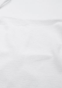 Mango White Self Design Bodycone Dress