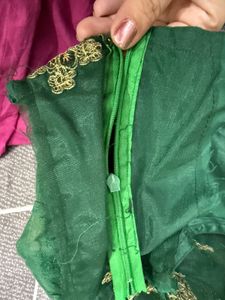 Green Embellished Blouse