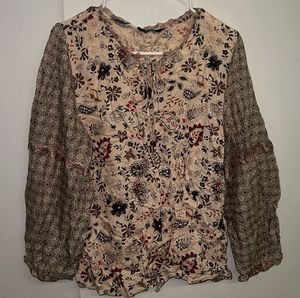 Bohemian Floral Print top