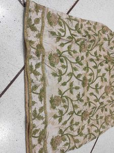 Beige Embroidered Kurta