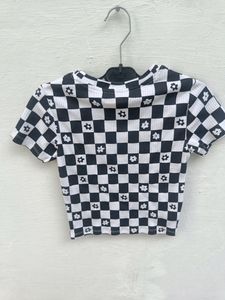 COOLSTERS BLACK&amp;WHITE CROP TOP