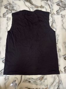 Men's Black Sleeveless Thunder Thighs Tee