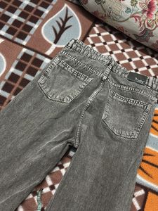 Bershka Gray Wide Leg Jeans