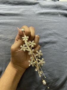 Elegant Pearl &amp; Floral Headband