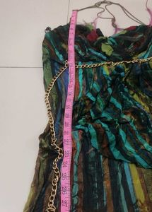 Stylish feather Strappy  Dress