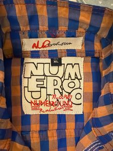 Blue &amp; Orange Checkered Summer Shirt