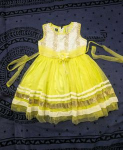 Beautiful lite green Party Dress for Girls