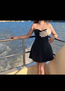 ZARA Chic Black Strapless Dress