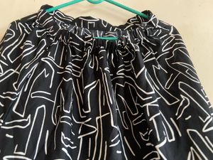 Stylish Black &amp; White Printed Co-ord Set