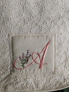 Embroidered Monogrammed Hanging organizer
