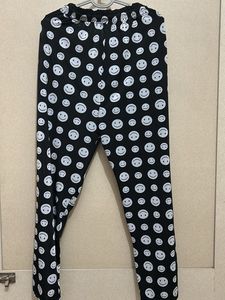 Smiley Face Print Lounge Pants