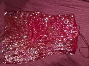 “Red Sequin Bodycon Dress ❤️✨ (Party Wear / Worn O