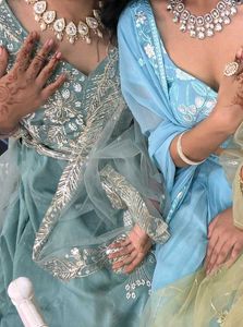 Designer Bridal mint green lehanga choli