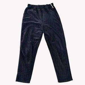 Velvet Checkered Pants