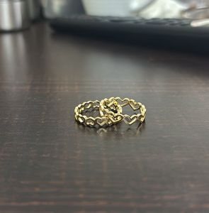 Heart Cutout Stacking Rings