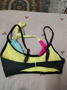 Colorblock Bikini Top
