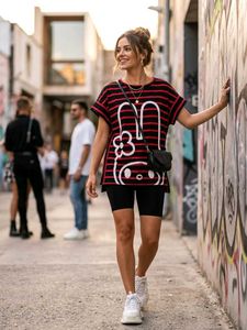 Limited-Edition HelloKitty oversized Kaftan Top