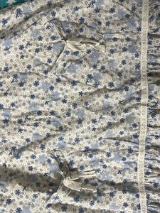 soft coquette girl Floral Print Midi Dress