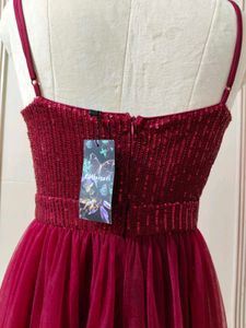 Sparkling Sequin Tulle Evening Gown