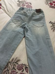 Light Wash Wide Leg Jeans