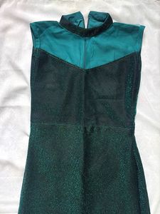 Sparkling Teal Maxi Dress