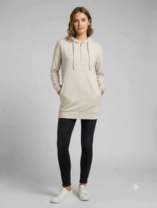 Cozy Quarter-Zip Hoodie Dress