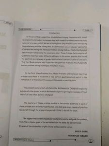 Mathematical Olympiad Problem Primer Module 2 &amp; 3