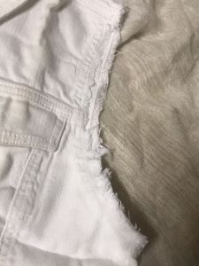 Zara White Denim Vest