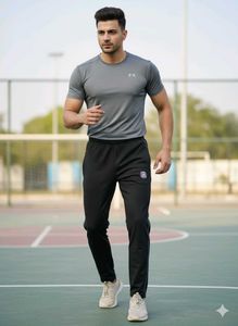 Men's Black Track Pants Lower