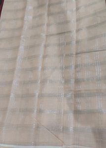 Silver Thread Lineing Saree