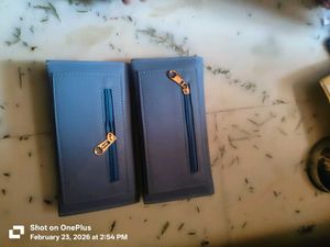 Versace Blue Wallets - Set of Two