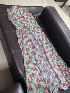 Boho Elephant Print Maxi Dress
