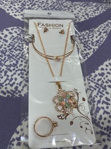 Rose Gold Fashion Jewelry Set