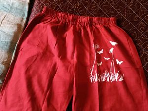 Red Floral Print Co-ord set