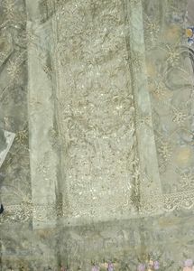 Unstitched Embroidered Kurta Set