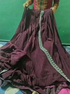 Ready To Wear Saree In Lahnga Style