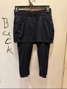 Black Skirted Leggings