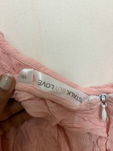 Cold Shoulder Stalk Buy Love  Pink Jumpsuit