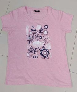 Max Pink Floral Print T-Shirt