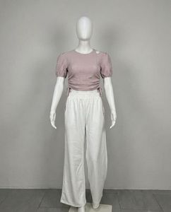 Pink Ruched Co-Ord Set
