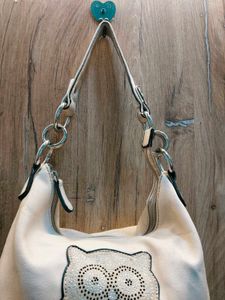 Chic Owl Embellished Shoulder Bag
