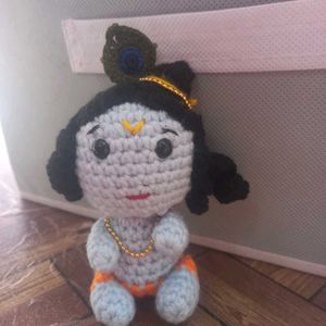 Handmade Crochet Krishna Doll