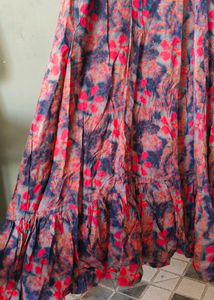 Floral Print Ethnic Gown jacket