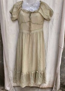 29238. Bohemian Chic Square Neck Dress