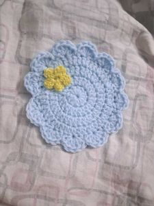 LilyPad and Pond Crochet Coasters