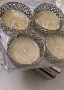 Set of 4 Ornate Candle Holders