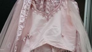 Elegant Pink Embroidered Lehenga Choli