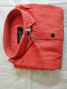 Men's Coral Long Sleeve Shirt